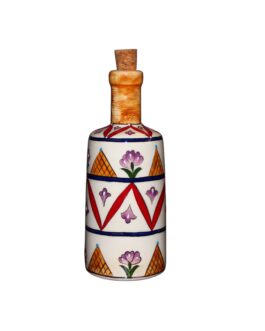 Seramik Çini Desenli Zeytinyağı Şişesi