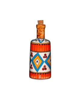 Seramik Çini Desenli Zeytinyağı Şişesi